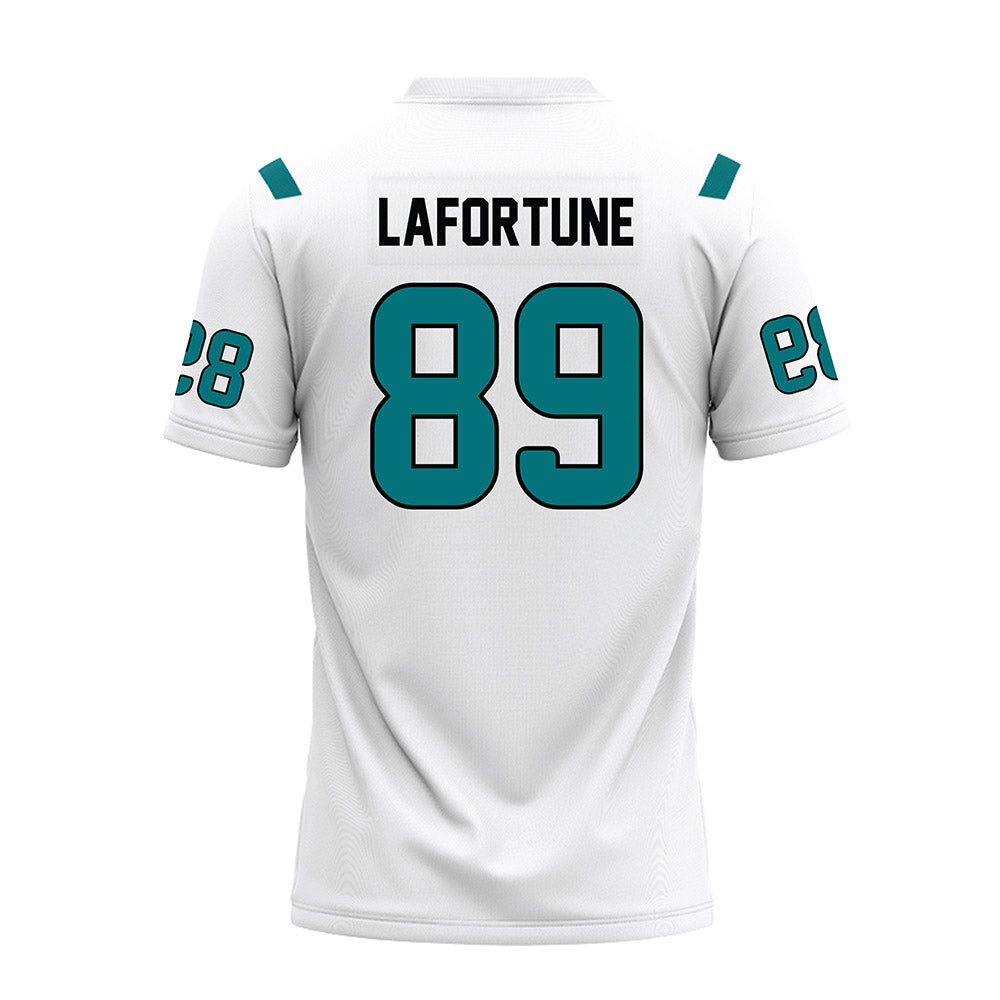Coastal Carolina - NCAA Football : Tamarion Lafortune - White Premium Football Jersey-1