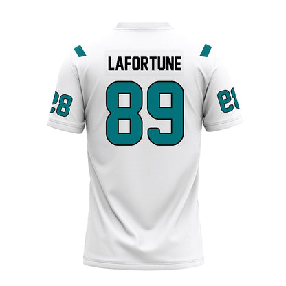 Coastal Carolina - NCAA Football : Tamarion Lafortune - White Premium Football Jersey-1