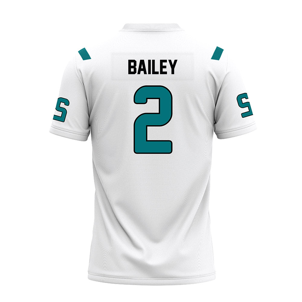 Coastal Carolina - NCAA Football : Deuce Bailey - White Premium Football Jersey-1