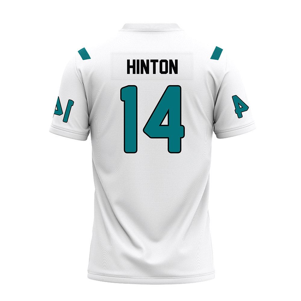 Coastal Carolina - NCAA Football : Colton Hinton - White Premium Football Jersey-1