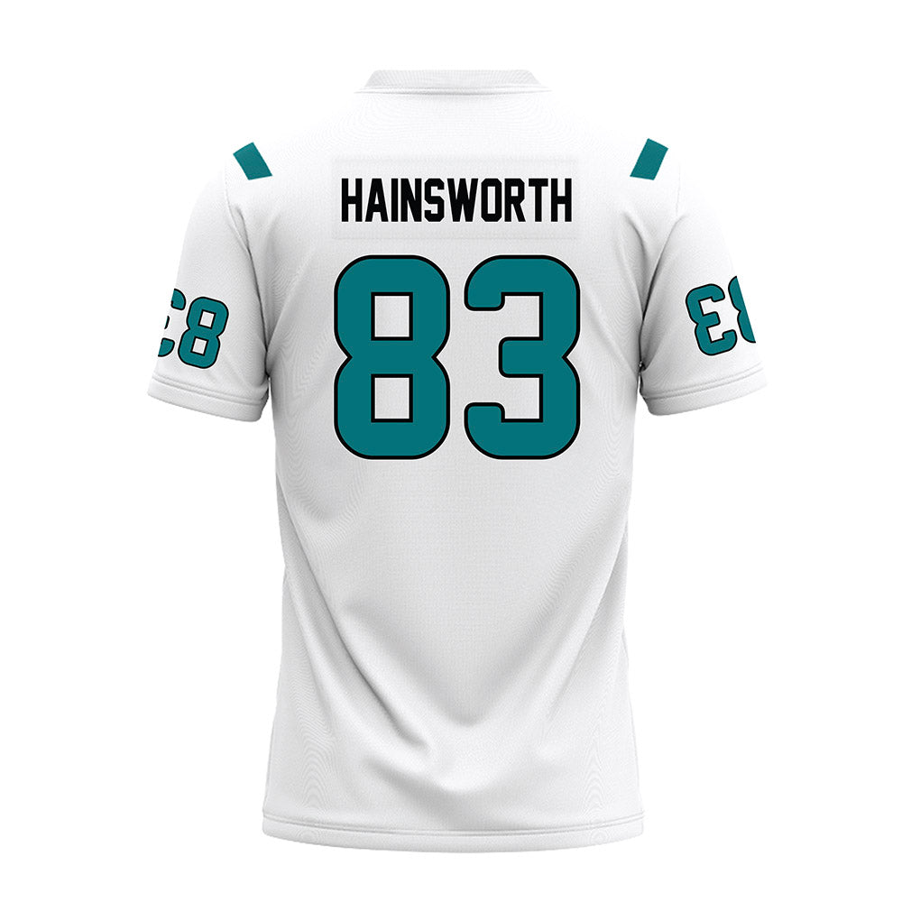 Coastal Carolina - NCAA Football : Kd Hainsworth - White Premium Football Jersey-1