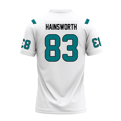 Coastal Carolina - NCAA Football : Kd Hainsworth - White Premium Football Jersey-1