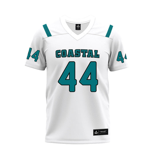 Coastal Carolina - NCAA Football : Brown Reaves - White Premium Football Jersey-0