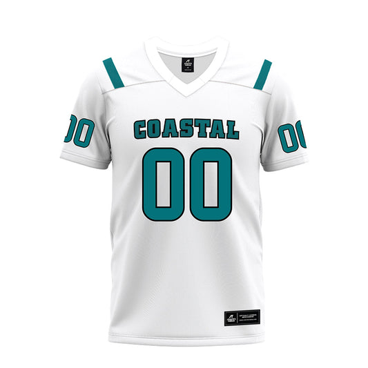 Coastal Carolina - NCAA Football : Jaden Allen-Hendrix - White Premium Football Jersey-0