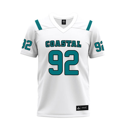 Coastal Carolina - NCAA Football : Ahmad Poole - White Premium Football Jersey-0