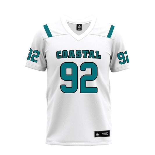 Coastal Carolina - NCAA Football : Ahmad Poole - White Premium Football Jersey-0
