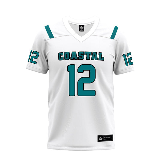 Coastal Carolina - NCAA Football : Osiris Lopez - White Premium Football Jersey-0