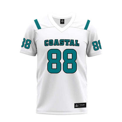 Coastal Carolina - NCAA Football : Jackson Kohl - White Premium Football Jersey-0