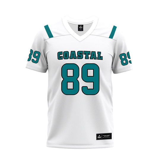 Coastal Carolina - NCAA Football : Tamarion Lafortune - White Premium Football Jersey-0