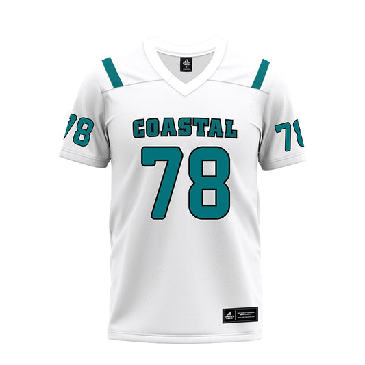 Coastal Carolina - NCAA Football : Daughtry Richardson - White Premium Football Jersey-0