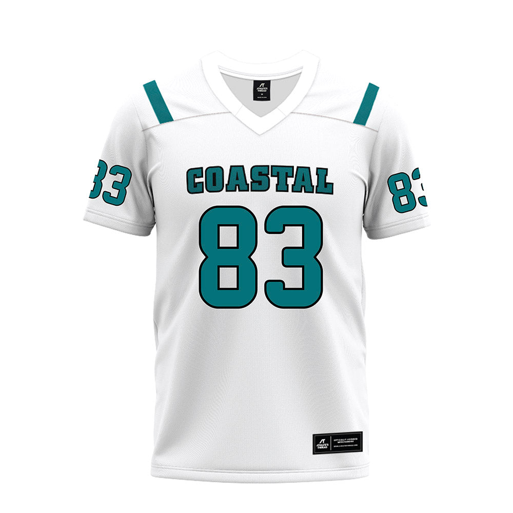 Coastal Carolina - NCAA Football : Kd Hainsworth - White Premium Football Jersey-0