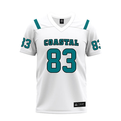 Coastal Carolina - NCAA Football : Kd Hainsworth - White Premium Football Jersey-0