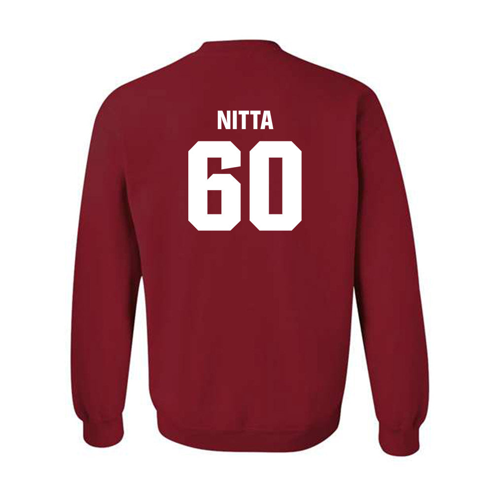 Oklahoma - NCAA Football : Caleb Nitta - Classic Shersey Crewneck Sweatshirt-1