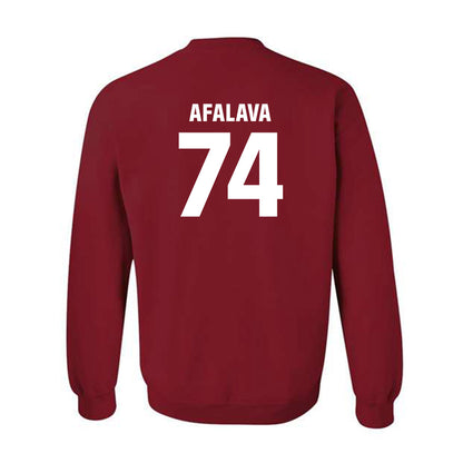 Oklahoma - NCAA Football : Darius Afalava - Classic Shersey Crewneck Sweatshirt-1
