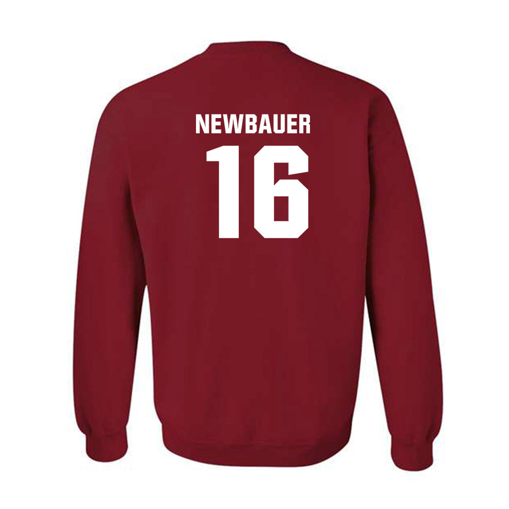 Oklahoma - NCAA Football : Whitt Newbauer - Classic Shersey Crewneck Sweatshirt-1