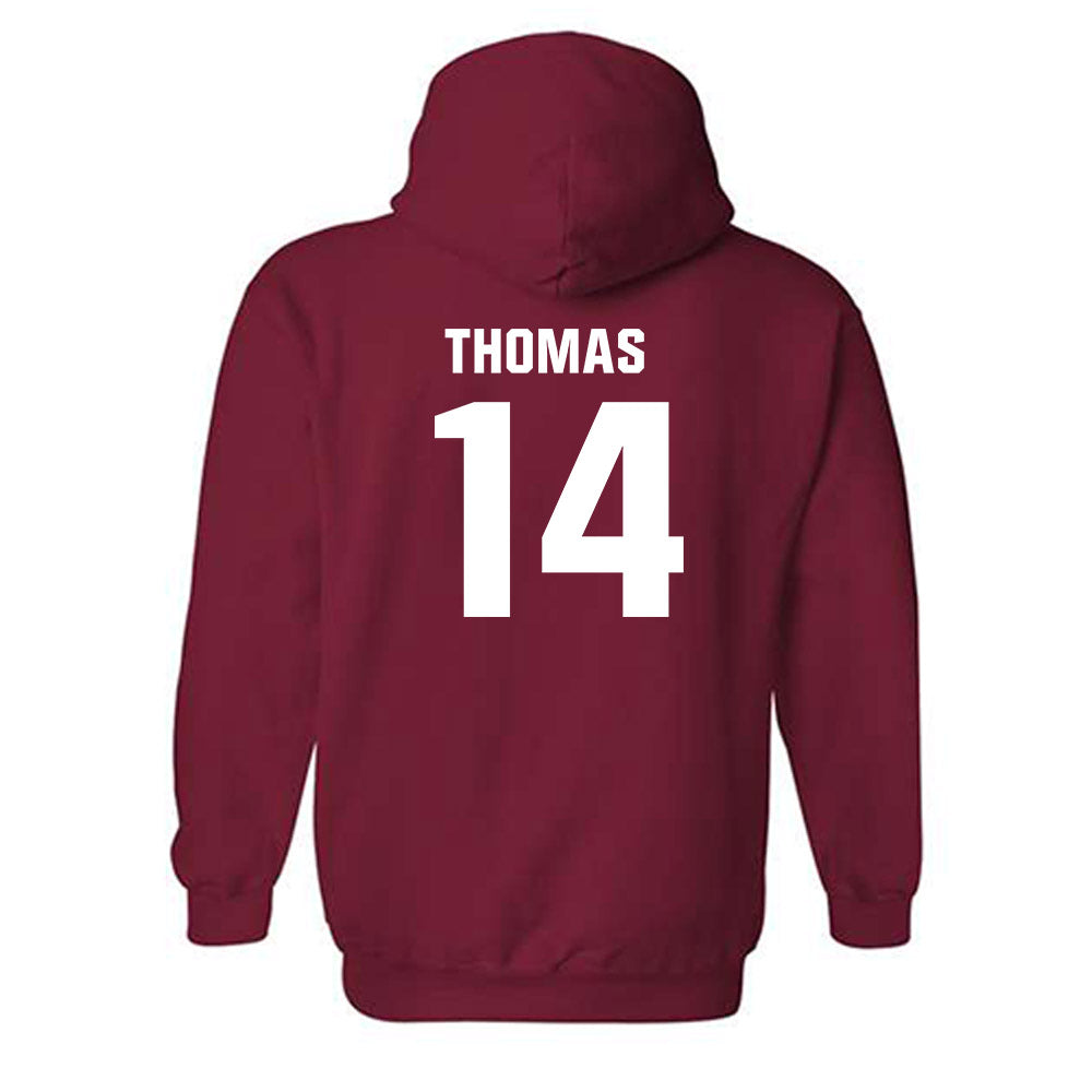 Oklahoma - NCAA Football : Elijah Thomas - Classic Shersey Hooded Sweatshirt-1