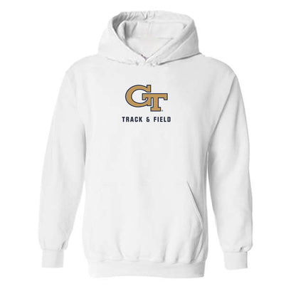 Georgia Tech - NCAA Men's Track & Field : Winston DeCuir III - Classic Shersey Hooded Sweatshirt-0