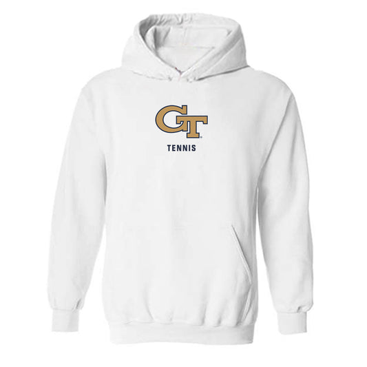 Georgia Tech - NCAA Men's Tennis : Krish Arora - Classic Shersey Hooded Sweatshirt-0