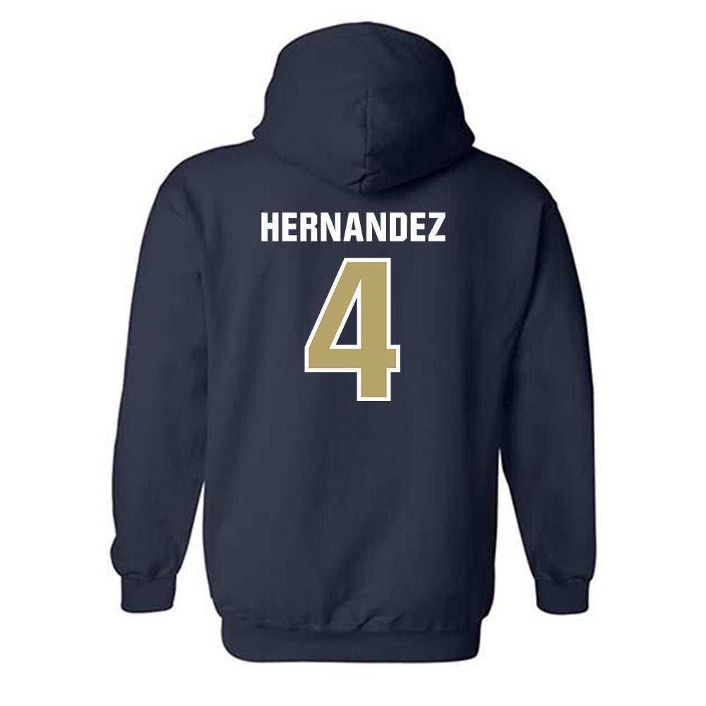 Georgia Tech - NCAA Baseball : Alex Hernandez - Classic Shersey Hooded Sweatshirt-1