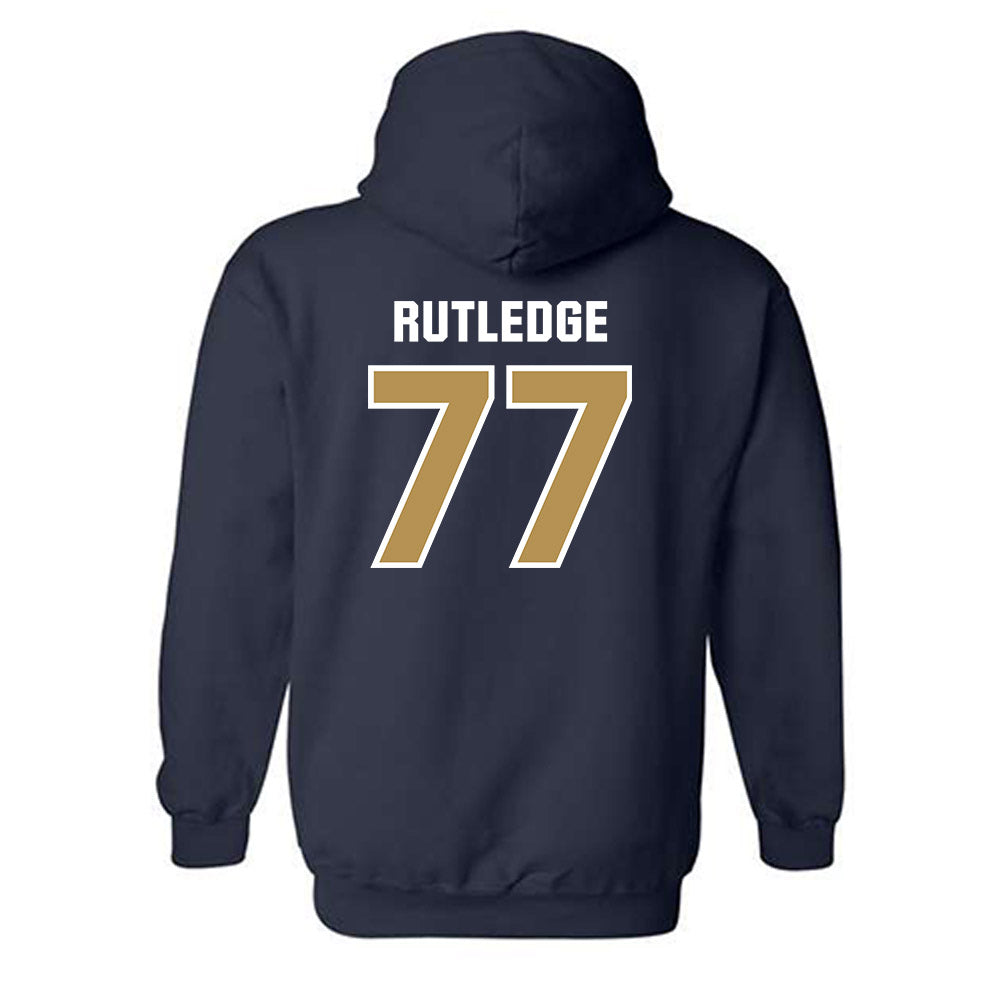 Georgia Tech - NCAA Football : Keylan Rutledge - Classic Shersey Hooded Sweatshirt-1
