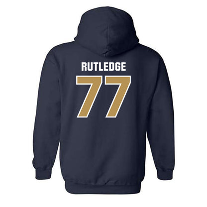 Georgia Tech - NCAA Football : Keylan Rutledge - Classic Shersey Hooded Sweatshirt-1