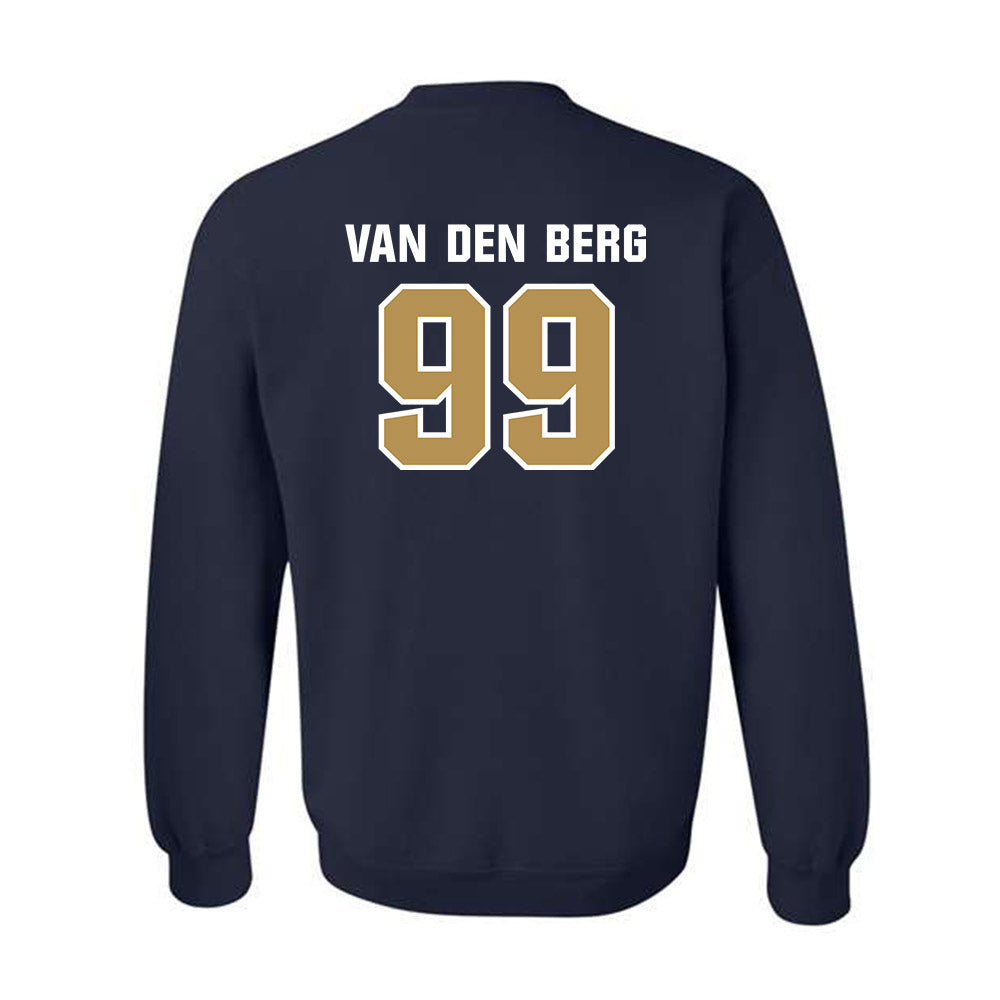 Georgia Tech - NCAA Football : Jordan van den Berg - Classic Shersey Crewneck Sweatshirt-1