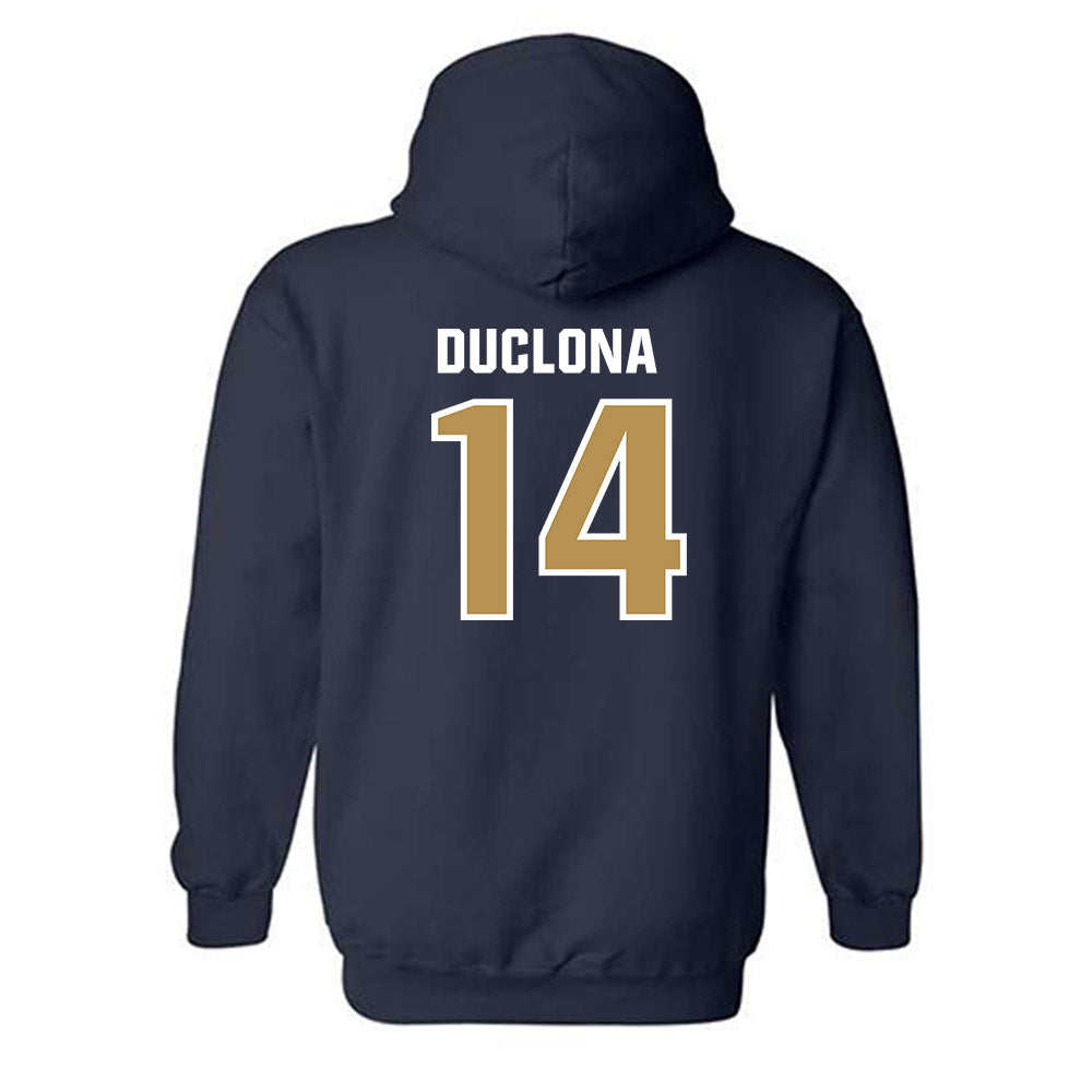 Georgia Tech - NCAA Football : Jonas Duclona - Classic Shersey Hooded Sweatshirt-1