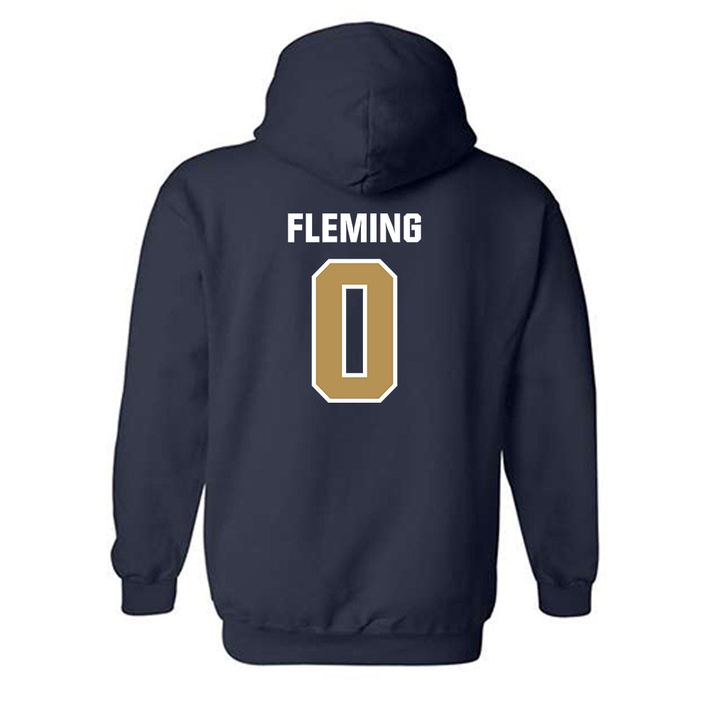 Georgia Tech - NCAA Men's Basketball : Akai Fleming - Classic Shersey Hooded Sweatshirt-1