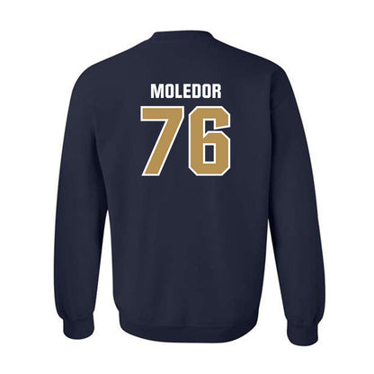 Georgia Tech - NCAA Football : Krew Moledor - Classic Shersey Crewneck Sweatshirt-1