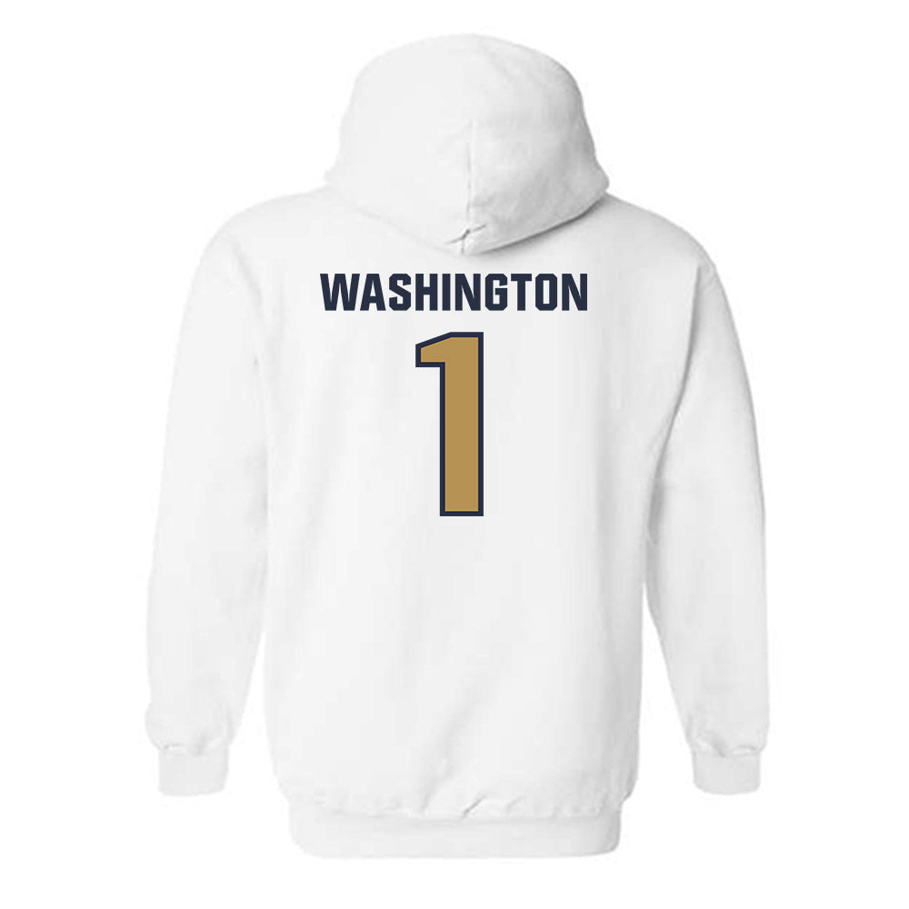 Georgia Tech - NCAA Men's Basketball : Lamar Washington - Classic Shersey Hooded Sweatshirt-1