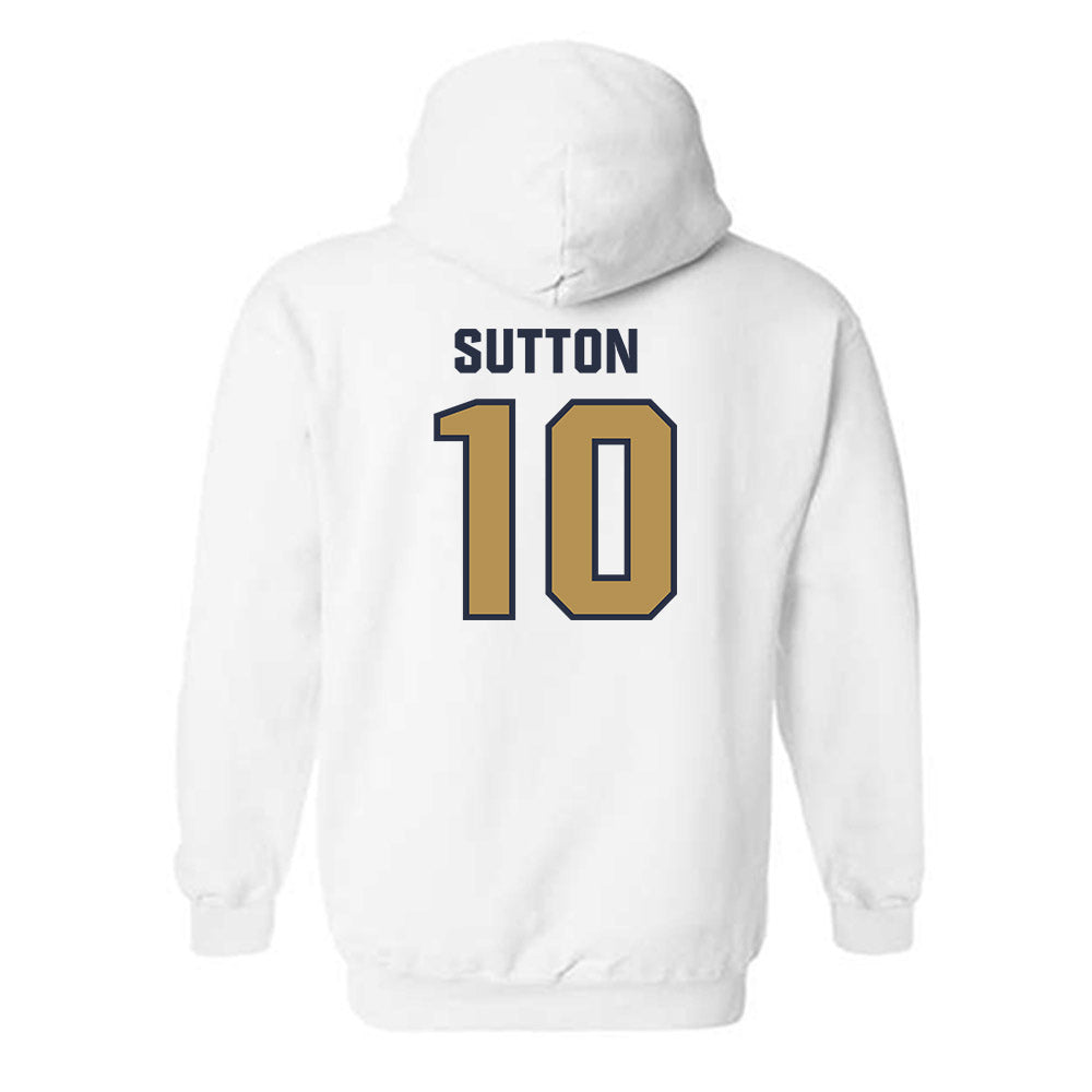 Georgia Tech - NCAA Men's Basketball : Darrions Sutton - Classic Shersey Hooded Sweatshirt-1