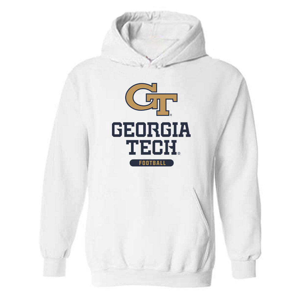Georgia Tech - NCAA Football : Ronnie Thomas - Classic Shersey Hooded Sweatshirt-0