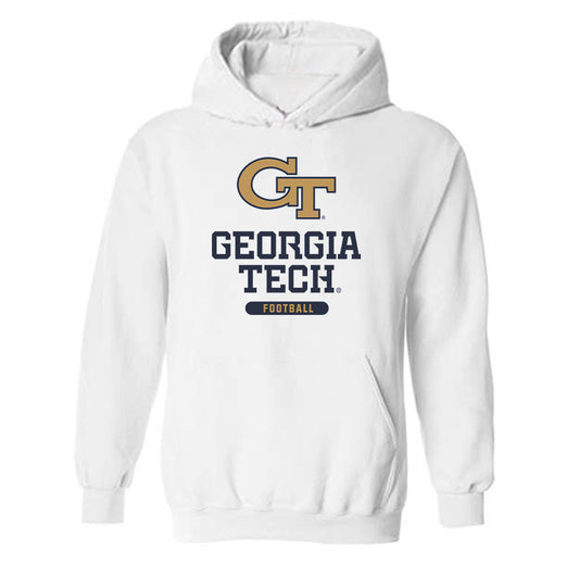 Georgia Tech - NCAA Football : Cal Keeler - Classic Shersey Hooded Sweatshirt-0