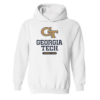 Georgia Tech - NCAA Women's Swimming & Diving : MaryGrace Guzzino - Classic Shersey Hooded Sweatshirt-0