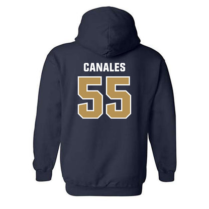 Georgia Tech - NCAA Football : Xavier Canales - Classic Shersey Hooded Sweatshirt-1