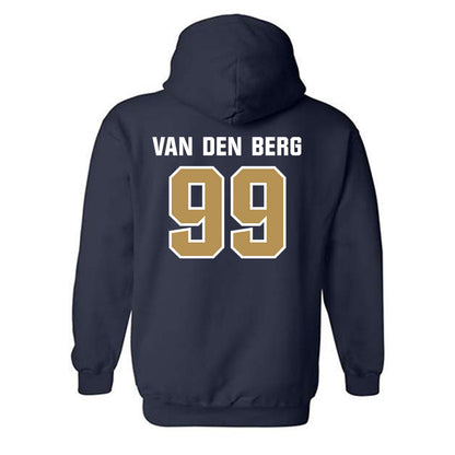 Georgia Tech - NCAA Football : Jordan van den Berg - Classic Shersey Hooded Sweatshirt-1