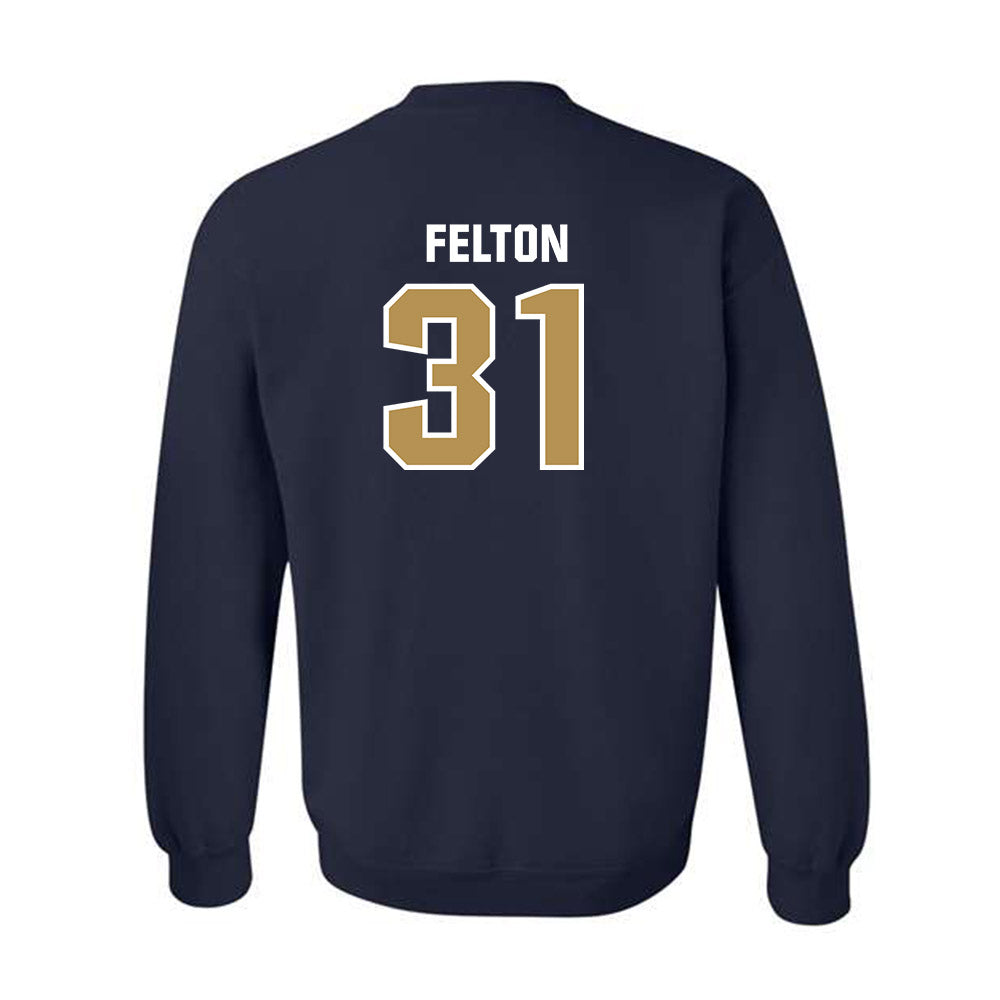 Georgia Tech - NCAA Football : Fenix Felton - Classic Shersey Crewneck Sweatshirt-1