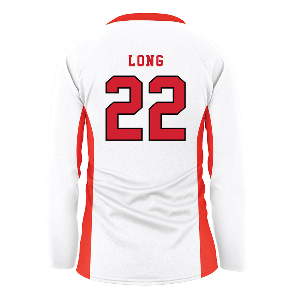 NC State - NCAA Women's Volleyball : Eva Long - White Volleyball Jersey-1