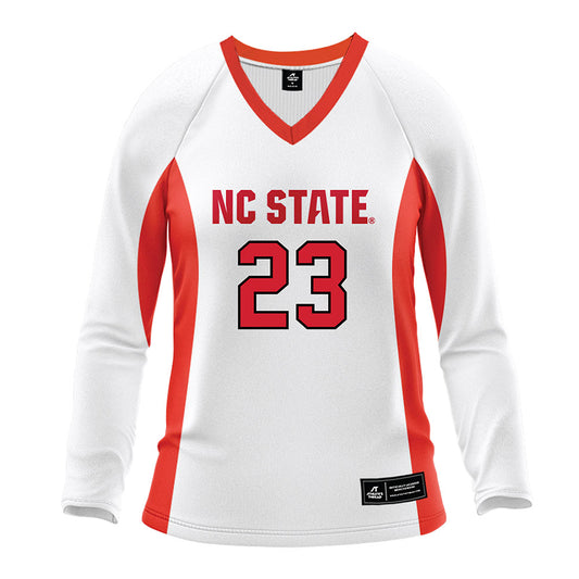 NC State - NCAA Women's Volleyball : Jordan Smith - White Volleyball Jersey-0