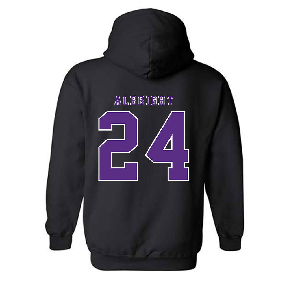 TCU - NCAA Football : Joseph Albright - Classic Shersey Hooded Sweatshirt-3