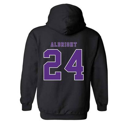 TCU - NCAA Football : Joseph Albright - Classic Shersey Hooded Sweatshirt-3