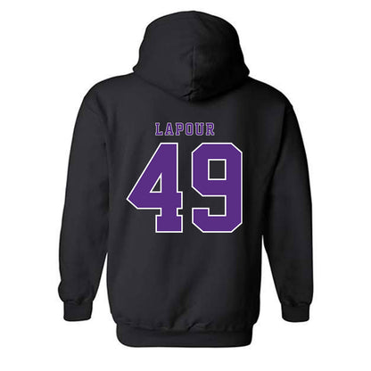 TCU - NCAA Baseball : Tommy LaPour - Classic Shersey Hooded Sweatshirt-3