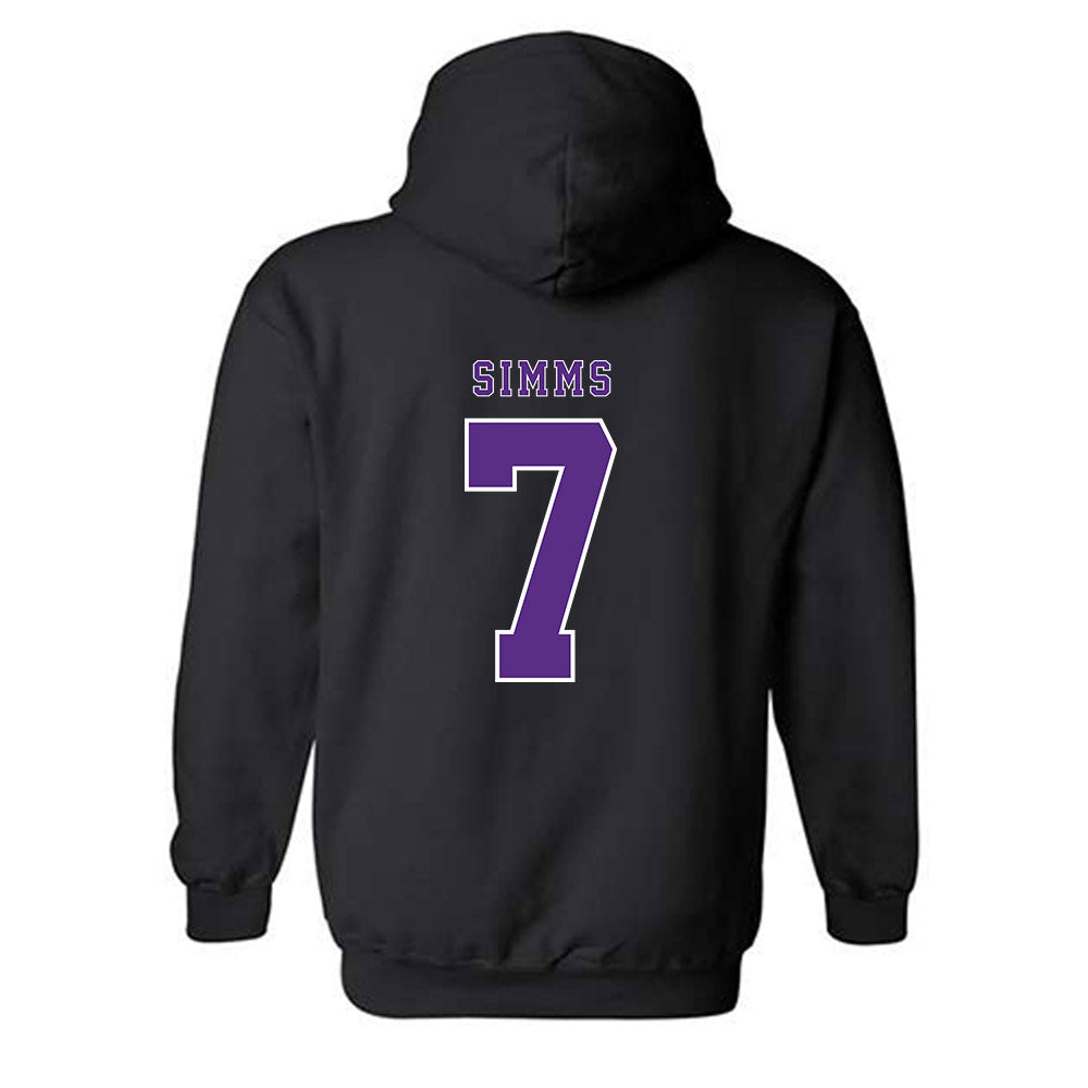 TCU - NCAA Football : Julius Simms - Classic Shersey Hooded Sweatshirt-3