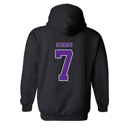 TCU - NCAA Football : Julius Simms - Classic Shersey Hooded Sweatshirt-3