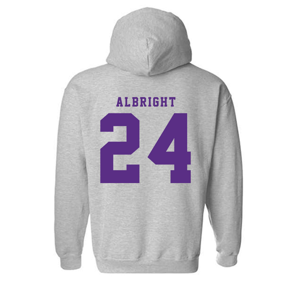 TCU - NCAA Football : Joseph Albright - Classic Shersey Hooded Sweatshirt-5