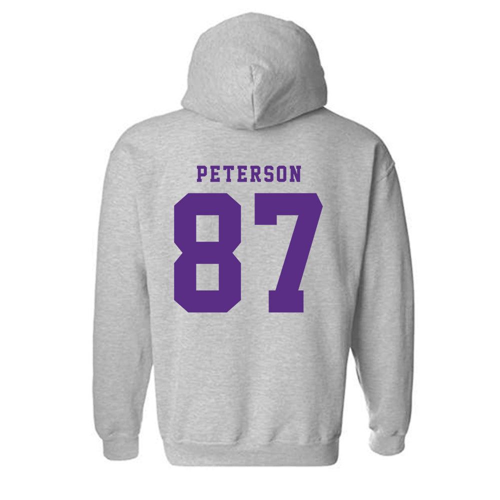 TCU - NCAA Football : Mason Peterson - Classic Shersey Hooded Sweatshirt-5