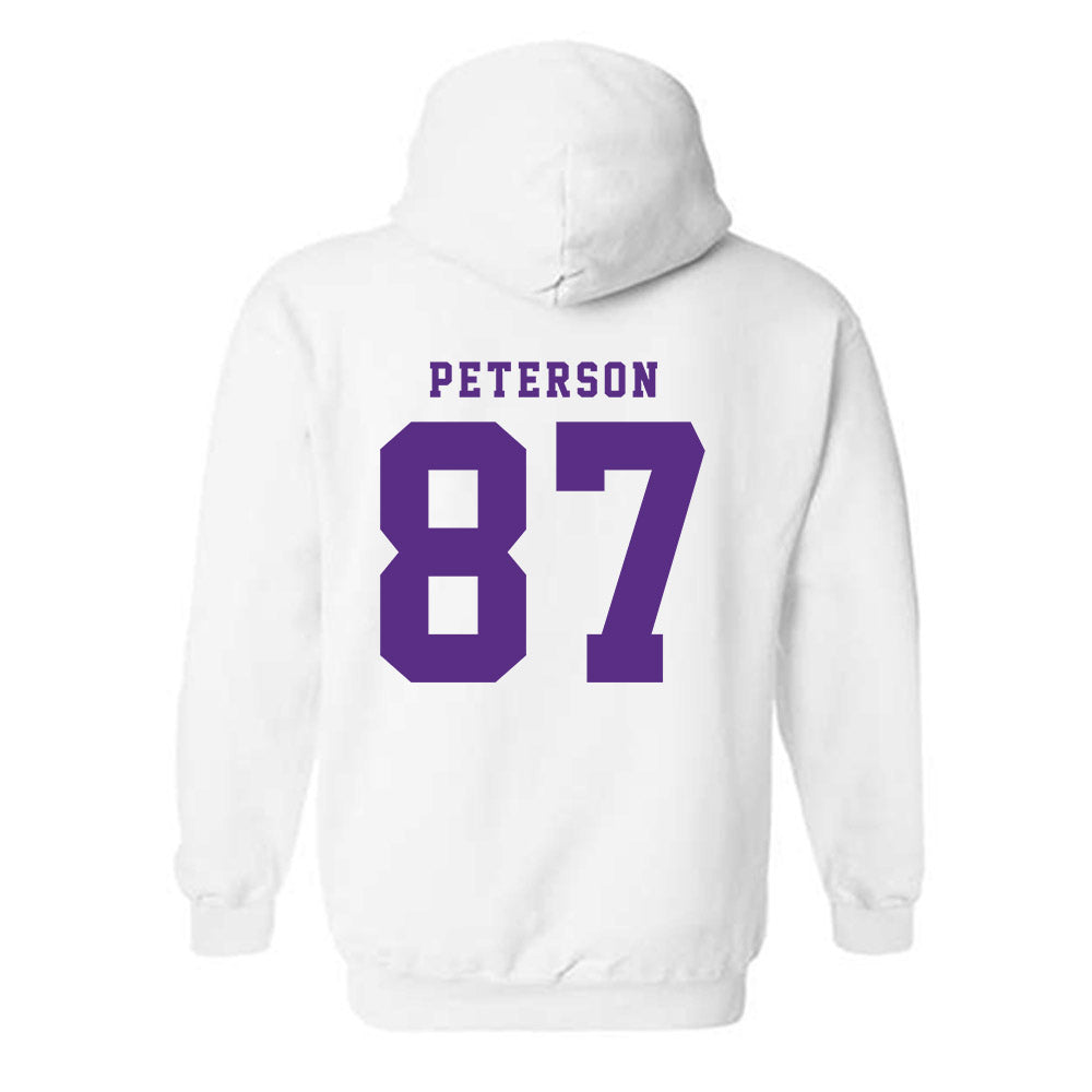 TCU - NCAA Football : Mason Peterson - Classic Shersey Hooded Sweatshirt-4