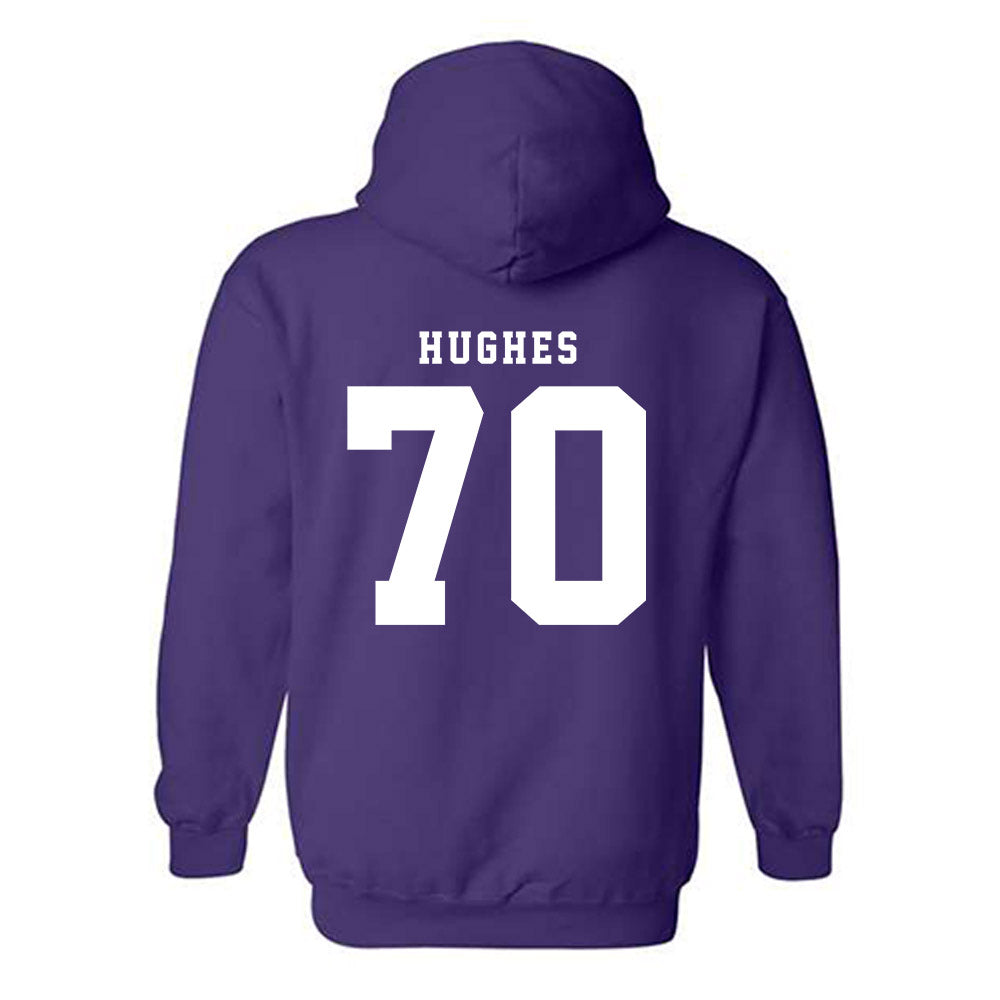 TCU - NCAA Football : Ryan Hughes - Classic Shersey Hooded Sweatshirt-5