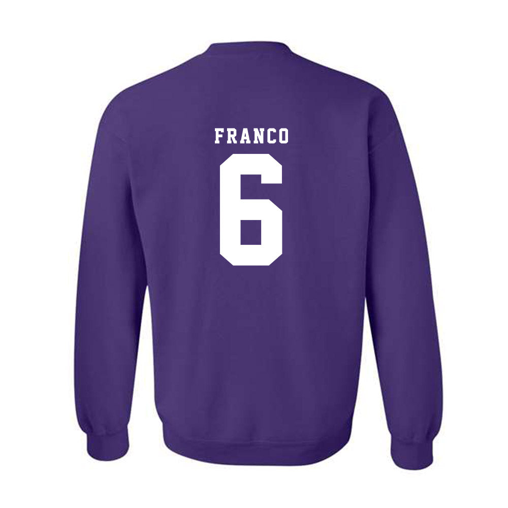 TCU - NCAA Baseball : Noah Franco - Classic Shersey Crewneck Sweatshirt-5