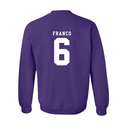 TCU - NCAA Baseball : Noah Franco - Classic Shersey Crewneck Sweatshirt-5